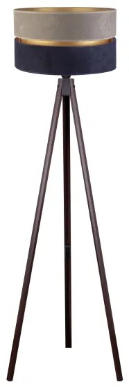 Duolla - Állólámpa DUO 1xE27/60W/230V átm. 44 cm szürke/kék/wenge