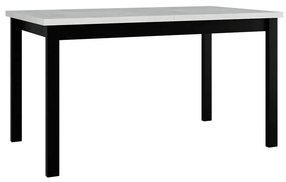 Széthúzható asztal Luca 80 x 140+180 II (fehér L) (fekete). 1059244
