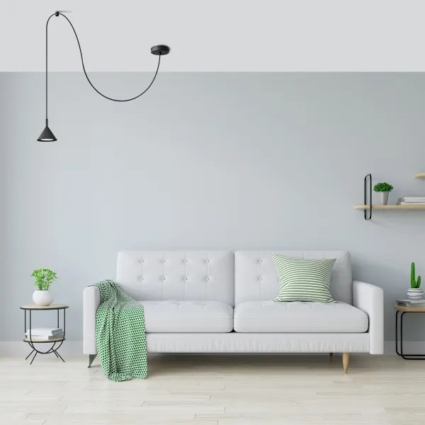 Csillár zsinóron ETNA 1xGX53/15W/230V fekete