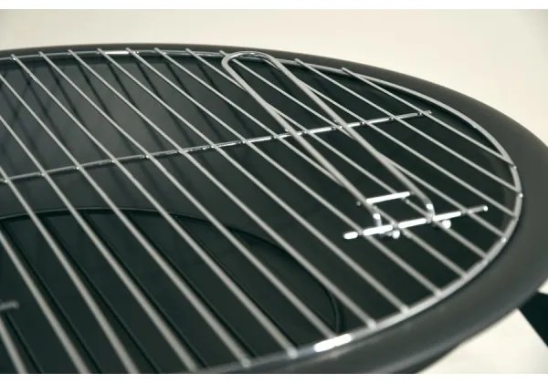 Hordozható 48 cm-es fa tűzrakó rácssal