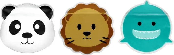 Melii Többször felhasználható húros ételtartó tasak 3 db Cápa, Panda,mackó