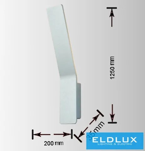 UNIVERSO Fali lámpa LED 10w 1100lm 3000k IP20 70×340mm fehér