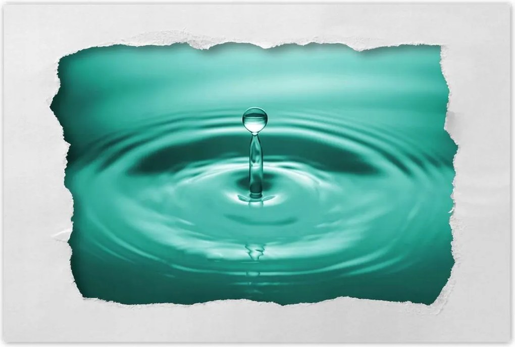 Poszterek 90x60 Csepp a vízbe