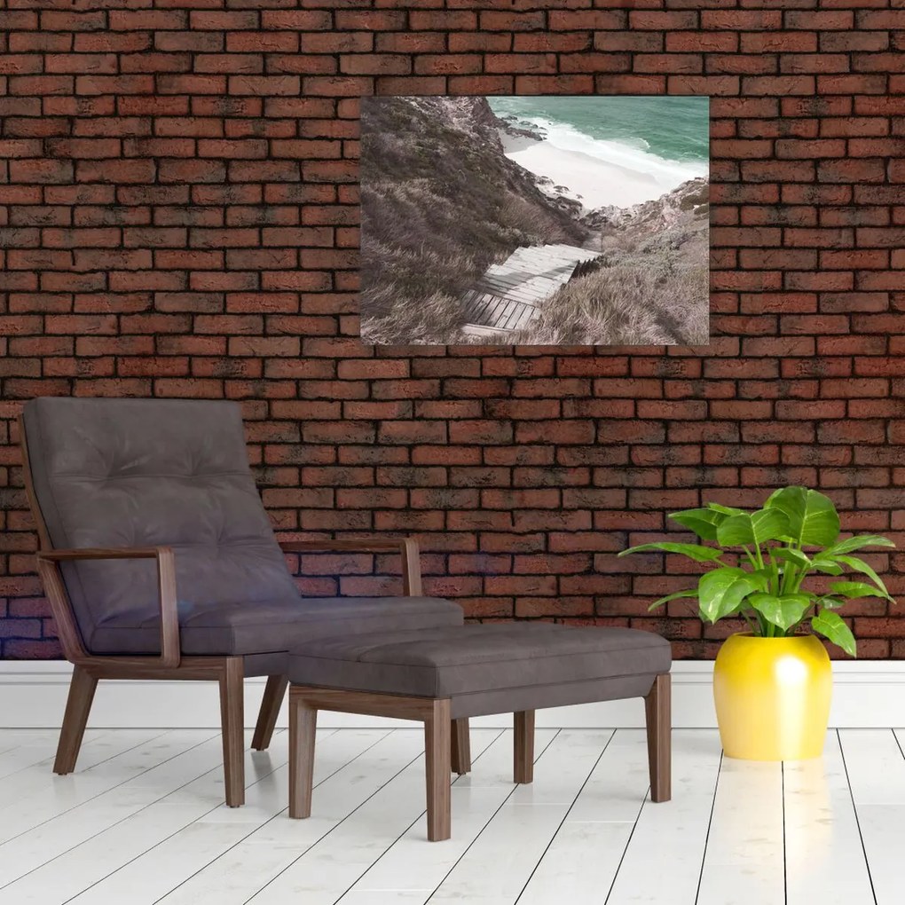 Üveg kép - Utazás a Smaragd-tengerhez (70x50 cm)