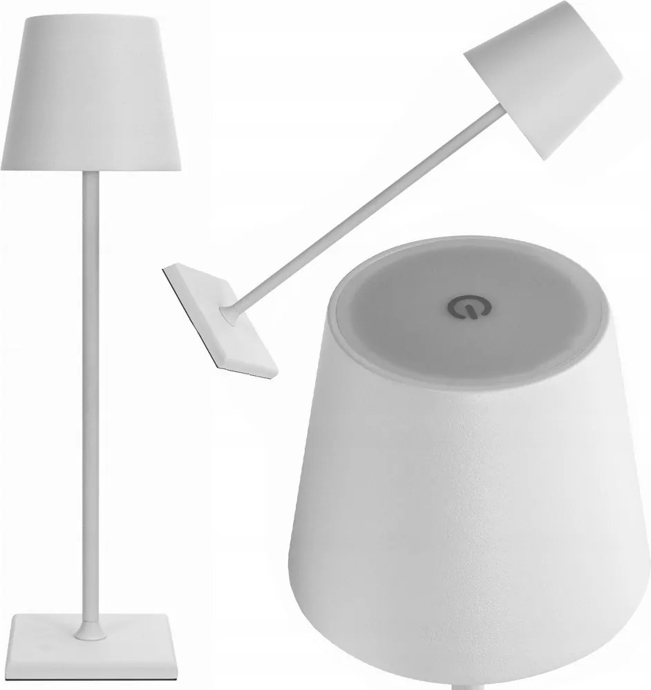 Asztali éjjeli lámpa érintőképernyős lámpa 3 fokozatú magas vezeték nélküli usb