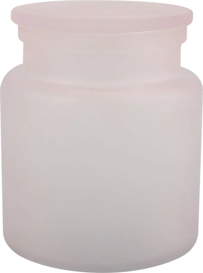 Világos rózsaszín üveg fürdőszobai rendszerező vattakorongokhoz Yoko – Spirella