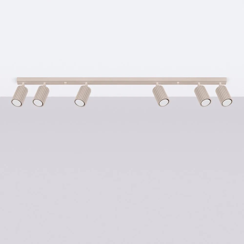 Szürkésbarna fém spotlámpa 6,5x117 cm Gleam – Sollux