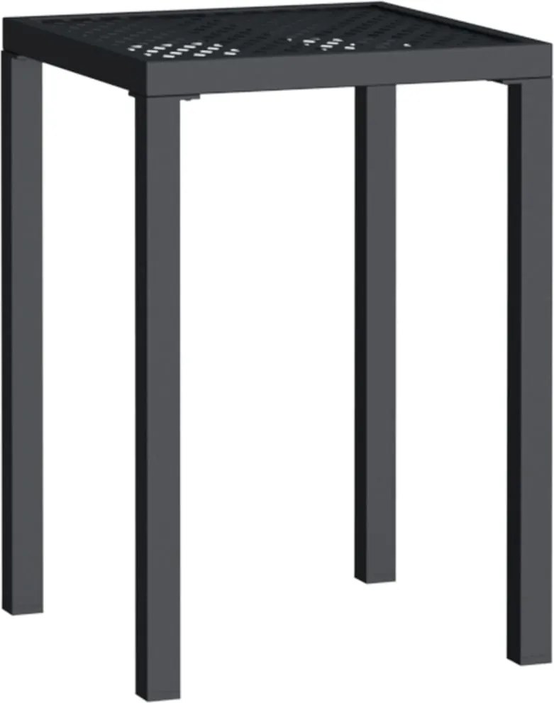 vidaXL antracitszürke acél kerti asztal 50 x 50 x 72 cm