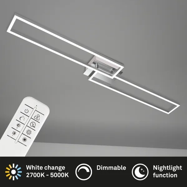 Brilo - LED Dimmelhető felületre szerelhető csillár FRAME 2xLED/20W/230V + távirányító