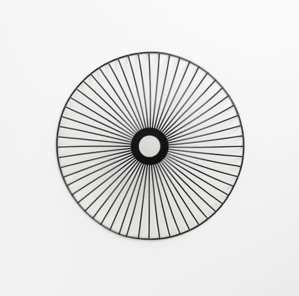 Brilagi - LED felületre szerelhető csillár CERIA WIRE 1xE27/40W/230V Ø 38 cm fekete/tölgy