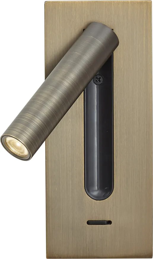 Modern fali lámpa sötét bronz színben, LED-del - Plaza