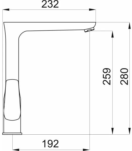 Novaservis - Mosogató csap METALIA matt fekete