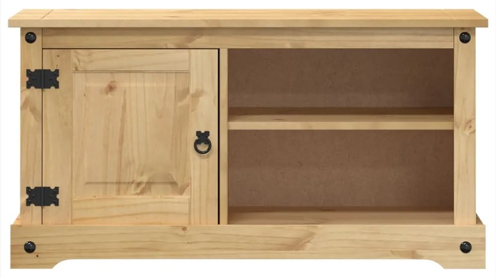 Corona tömör fenyőfa TV-szekrény 100 x 40 x 52 cm