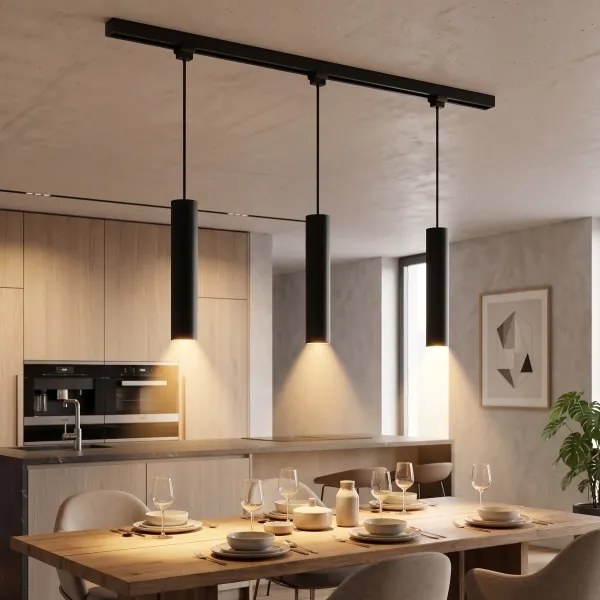 Philips-LED dimmelhető kábeles csillár EASYLINK sínes rendszerhez 3xGU10/6,2W/230V 1 m fekete
