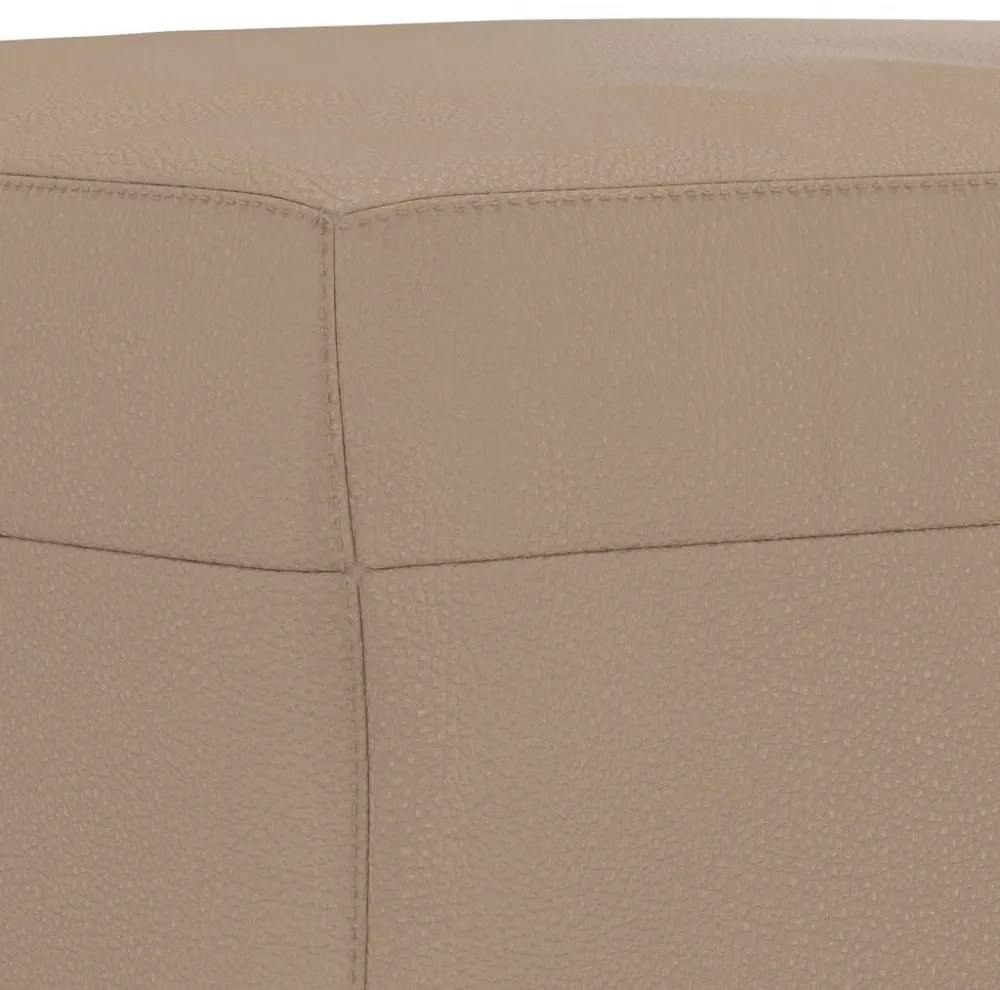 kávészínű műbőr pad 100 x 35 x 41 cm