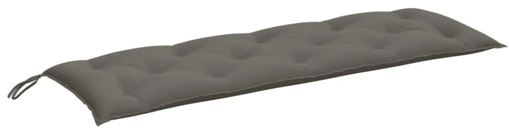 melange sötétszürke szövet kerti padpárna 150 x 50 x 7 cm