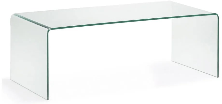 Üveg dohányzóasztal 50x110 cm Burano – Kave Home