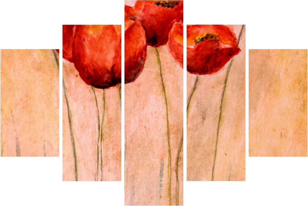 Kép - piros tulipán (150x105 cm)