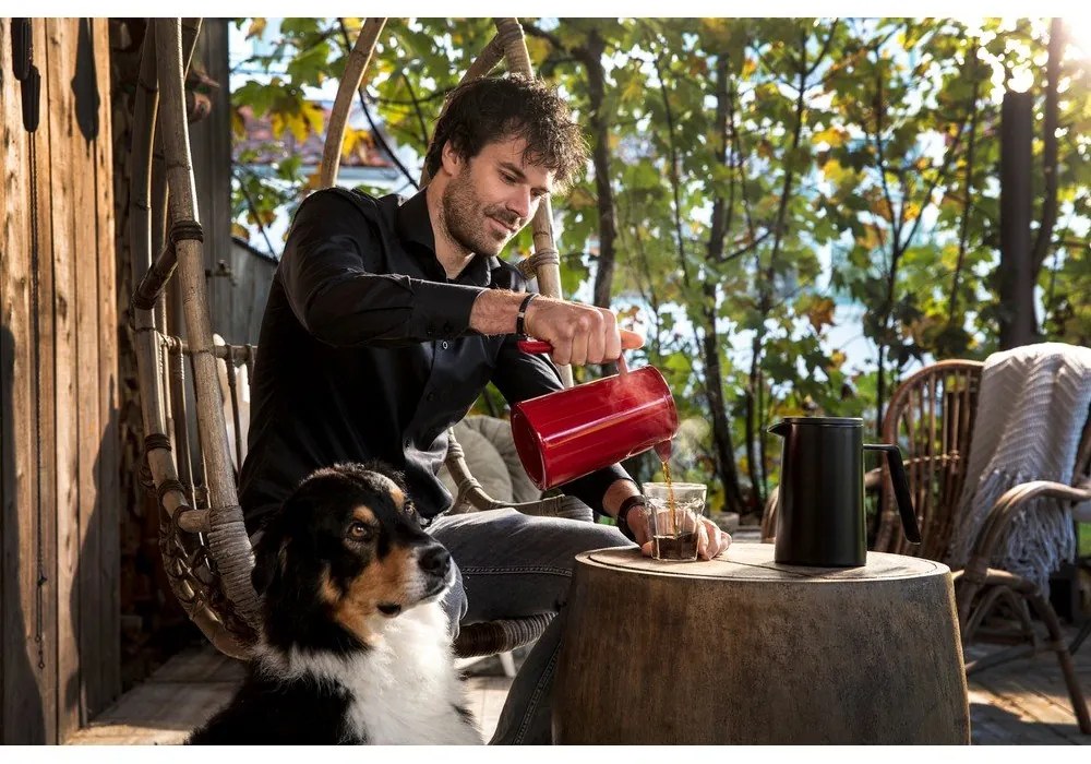 Fekete fém french press kávéfőző San Marco - Leopold Vienna