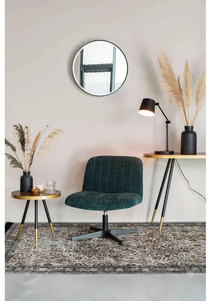 Fekete asztali lámpa fém búrával (magasság 60 cm) Hajo – White Label
