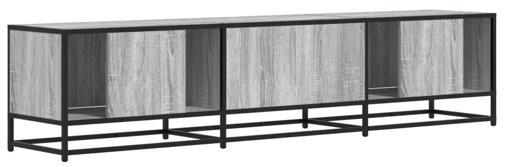 szürke sonoma színű szerelt fa TV-szekrény 180 x 35 x 41 cm