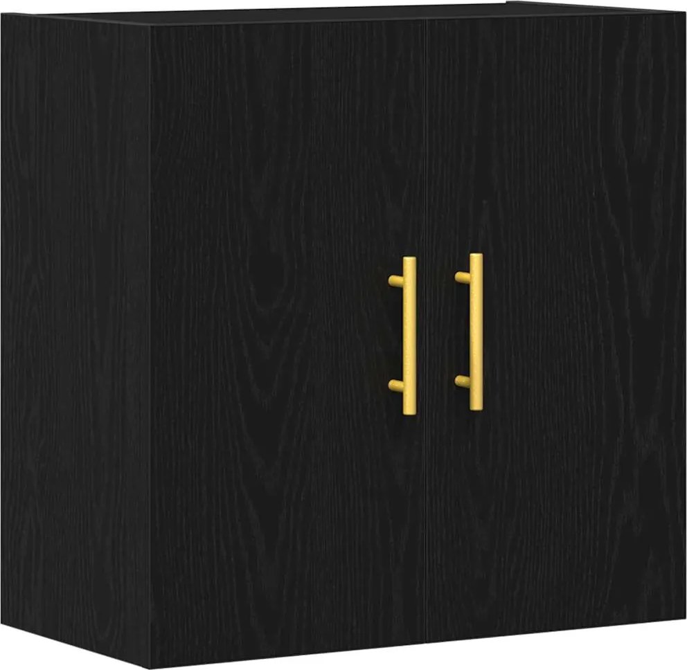 vidaXL Fali szekrény Fekete tölgy 60 x 31 x 70 cm Faanyag