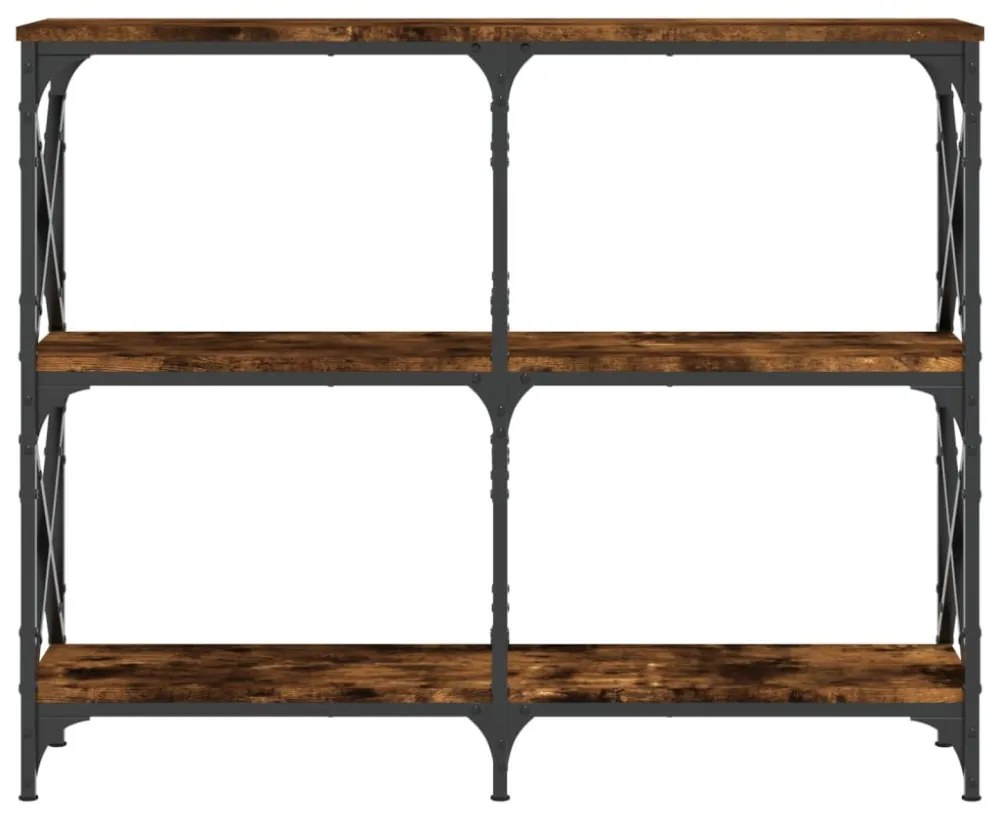 füstös tölgy színű szerelt fa tálalóasztal 100 x 28 x 80,5 cm