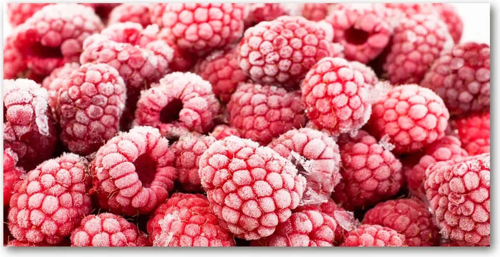 Fotótapéta üvegfalra Fagyasztott málna 140x70