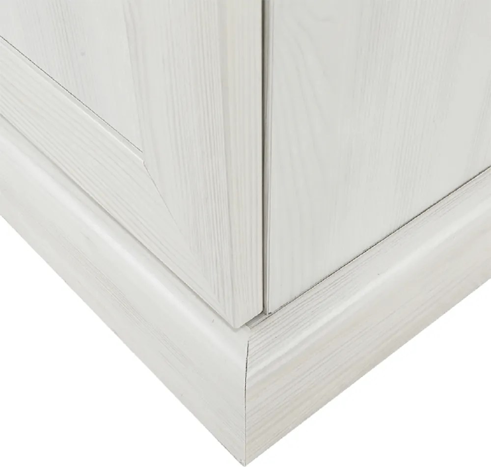 vitrines szekrény, északi sosna/vadtölgy, ROYAL W4D