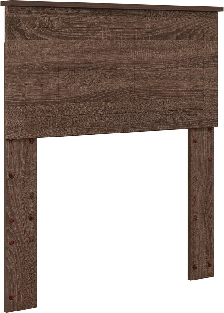 vidaXL Fejtámla Barna Tölgy 75 cm Faanyag