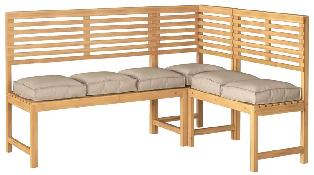 Pallet párnák ülésekhez 6 db Taupe 40x40x8 cm Oxford szövet