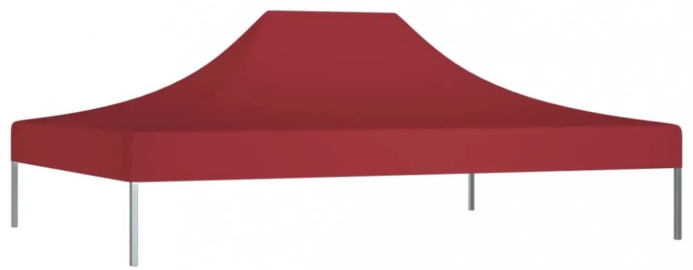 burgundi vörös tető partisátorhoz 4 x 3 m 270 g/m²