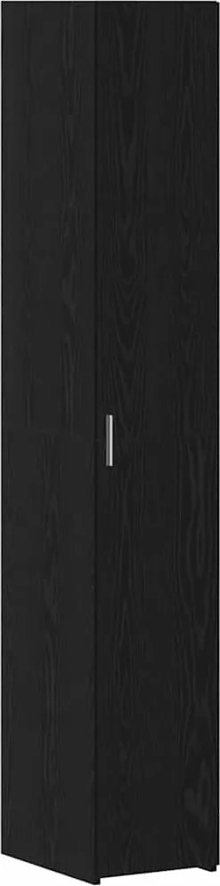 vidaXL Magasfiú 2 pcs Fekete tölgy 30 x 42,5 x 185 cm
