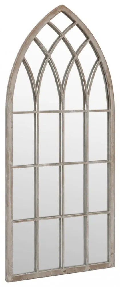 homokszínű vas kerti tükör kültéri használatra 70 x 30 cm