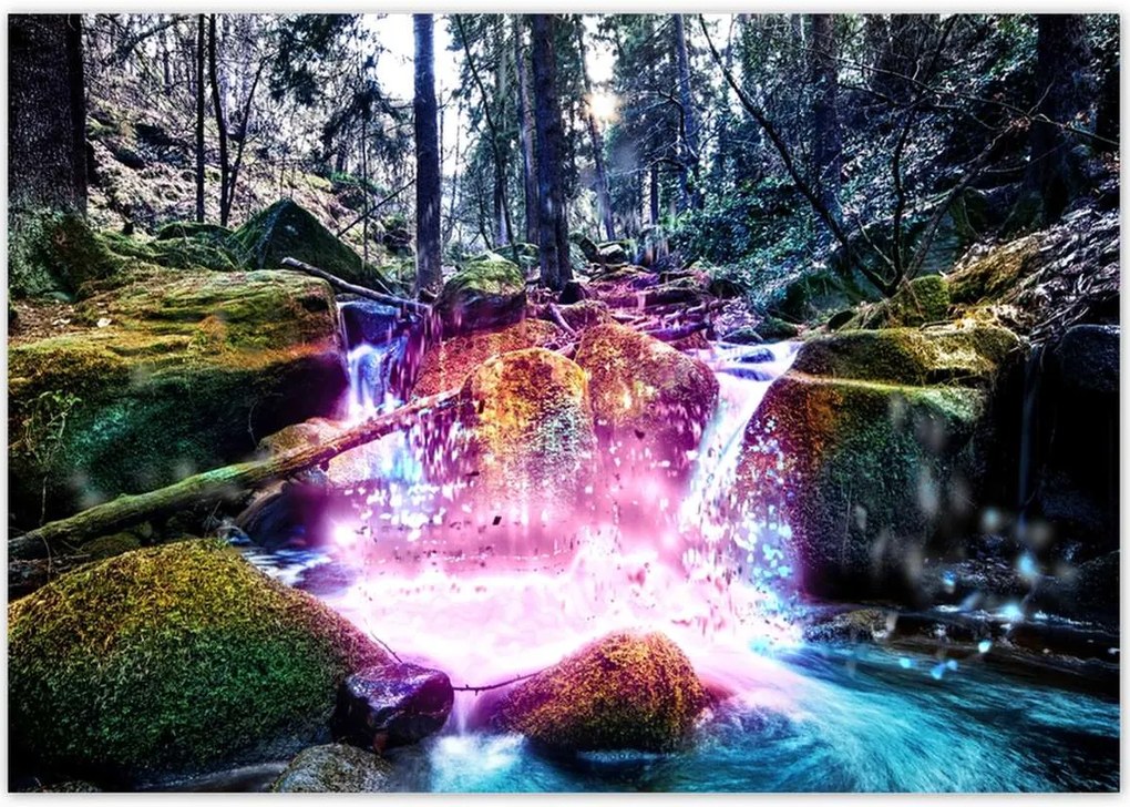 Poszterek 100x70 Patak a hegyekben Tájkép