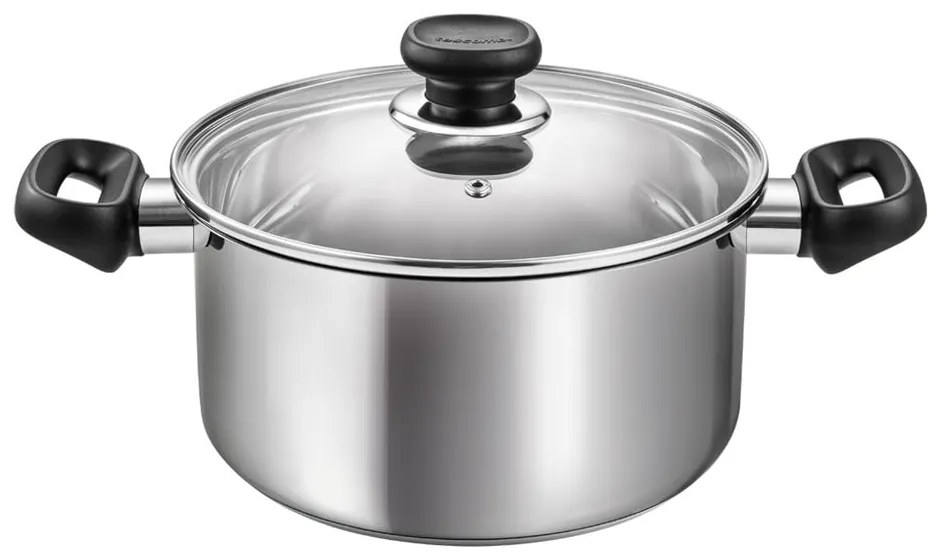 Indukciós tűzhelyhez alkalmas rozsdamentes acél edény fedővel 4 l Brava – Tescoma