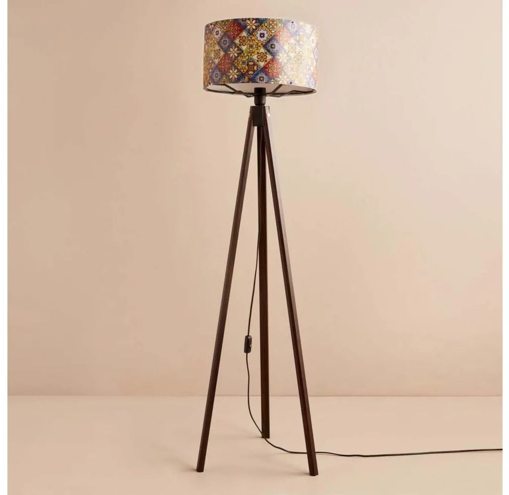 Állólámpa AYD 1xE27/40W/230V barna/többszínű