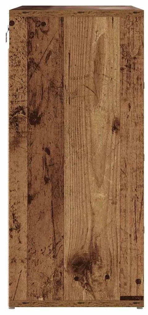 Cipősszekrény polcokkal Régi fa 77.5 x 30 x 67 cm Faanyag