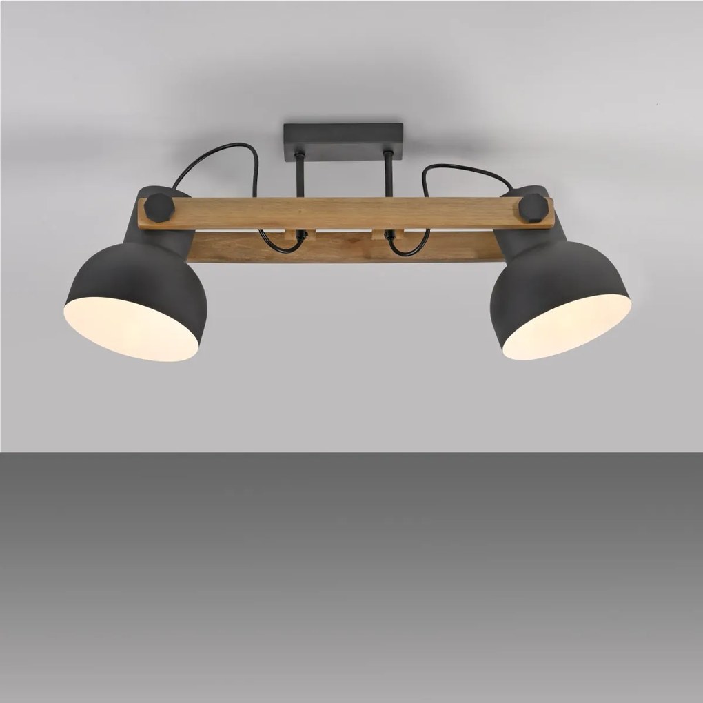Paul Neuhaus loft spot lámpa cup 2.0 fekete fa pln15744-18