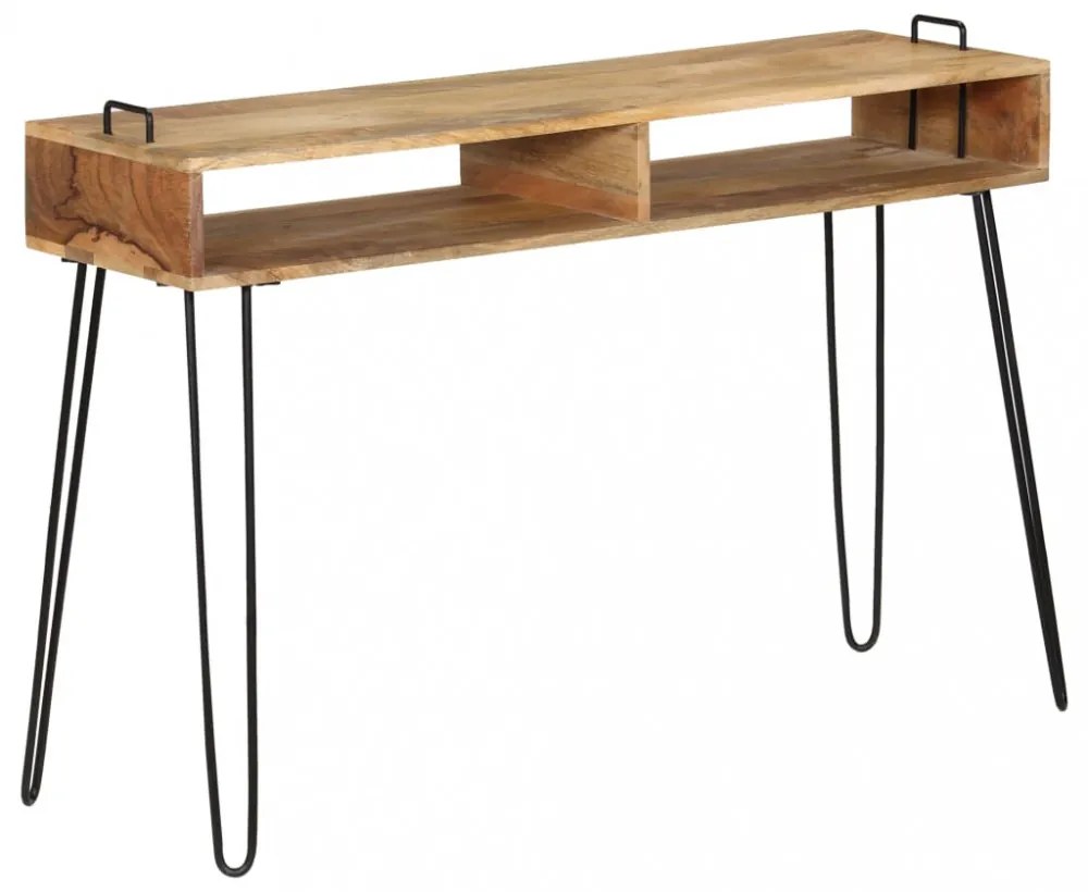 tömör mangófa konzolasztal 115 x 35 x 76 cm