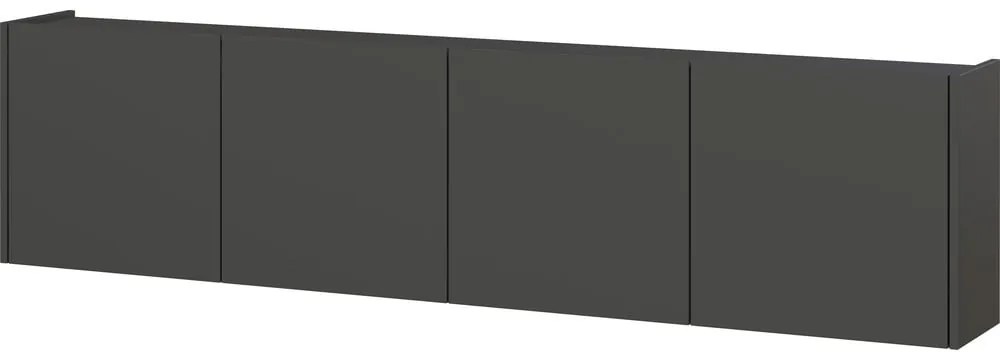 Antracitszürke TV-állvány 183x45 cm Piana – Germania