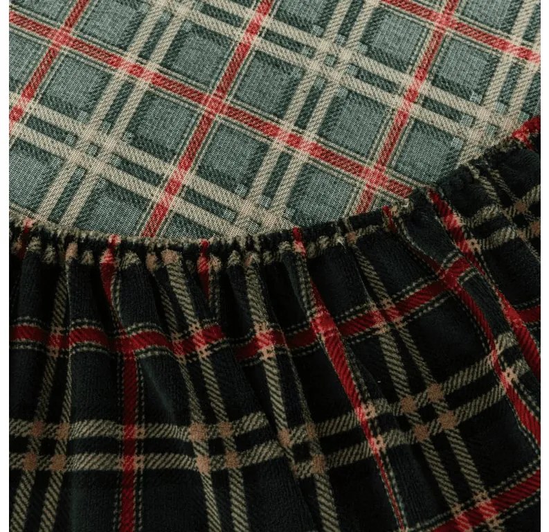 Mikroplüss lepedő GLENMOORE 200x200 cm zöld