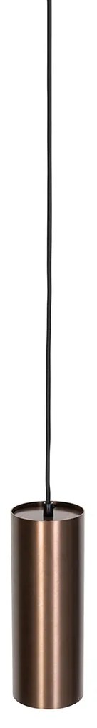 Design függőlámpa sötét bronz színben, sínadapterrel, 1 fázisú - Iconic Tubo