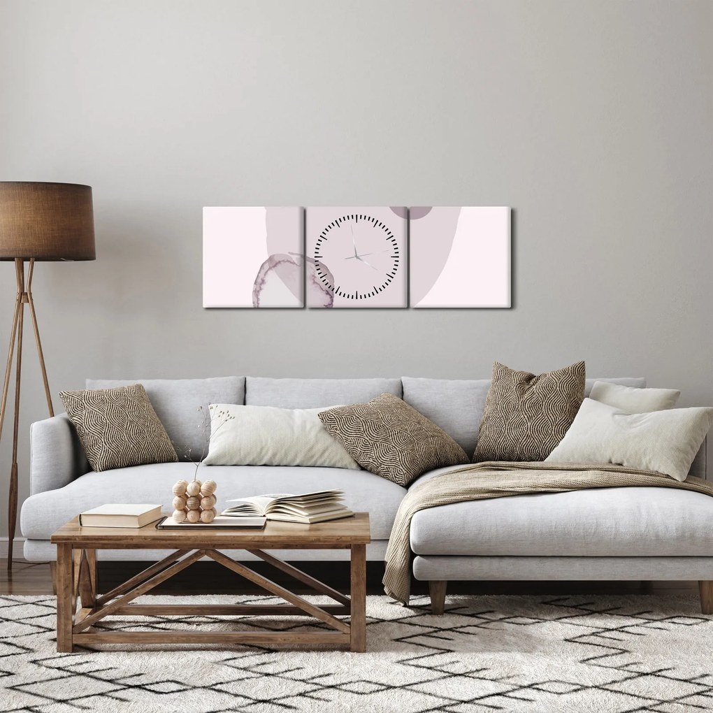 Kép - Lila minimalizmus N⁰2 (órával) (90x30 cm)