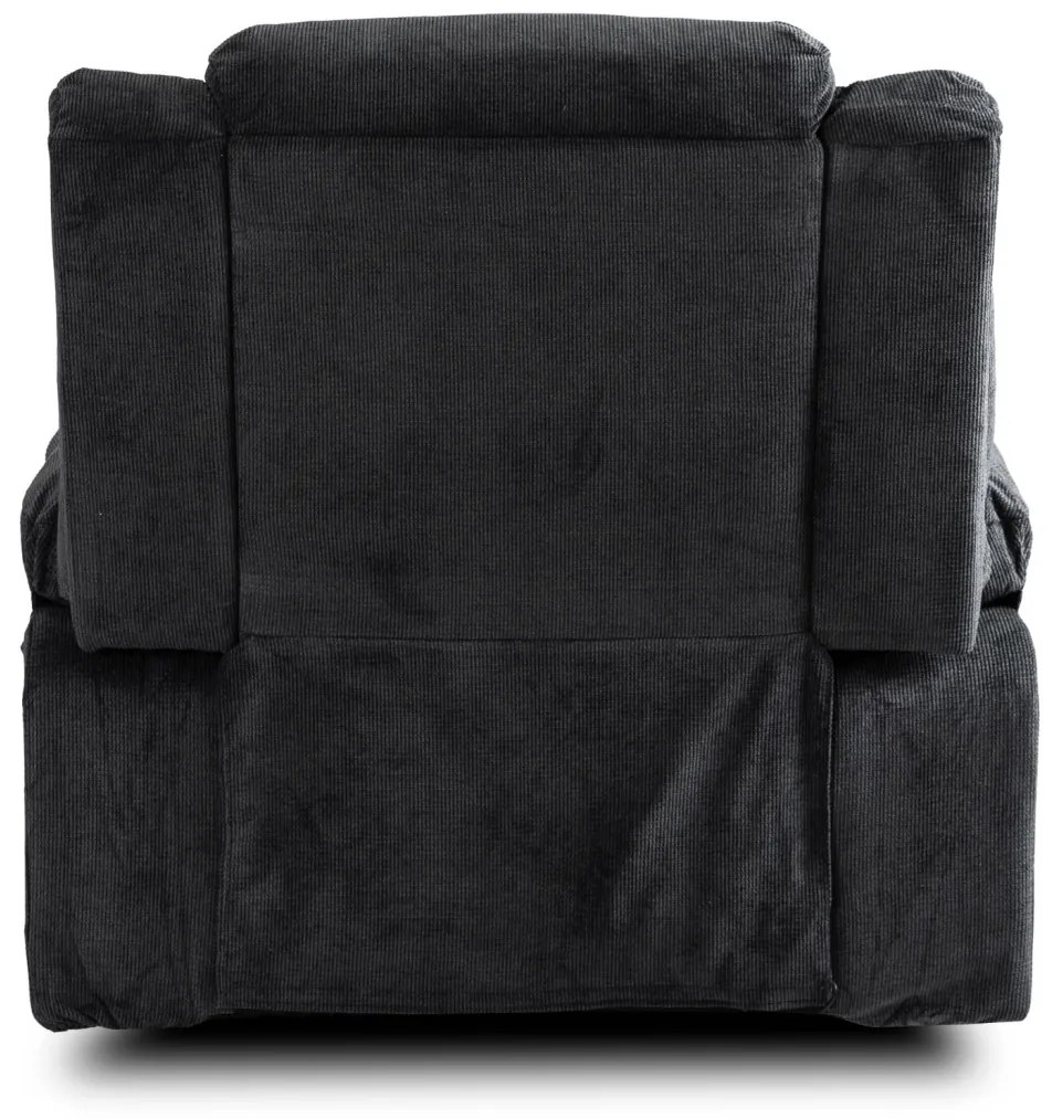 Elektromosan Vezérelhető Masszázsfunkciós Relaxfotel Fekete Színben. JASPER