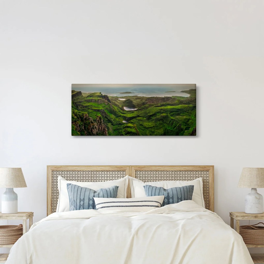 Kép - Quiraing, Skócia (120x50 cm)