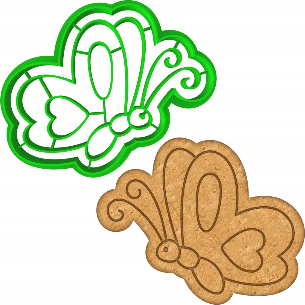 Húsvéti Forma Mézeskalács lyukasztó Húsvéti pillangó 8cm