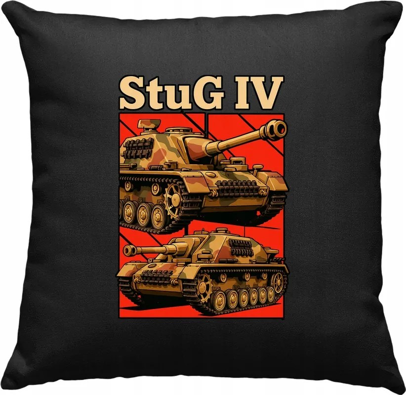 StuG IV Wehrmacht WW2 párna, fekete