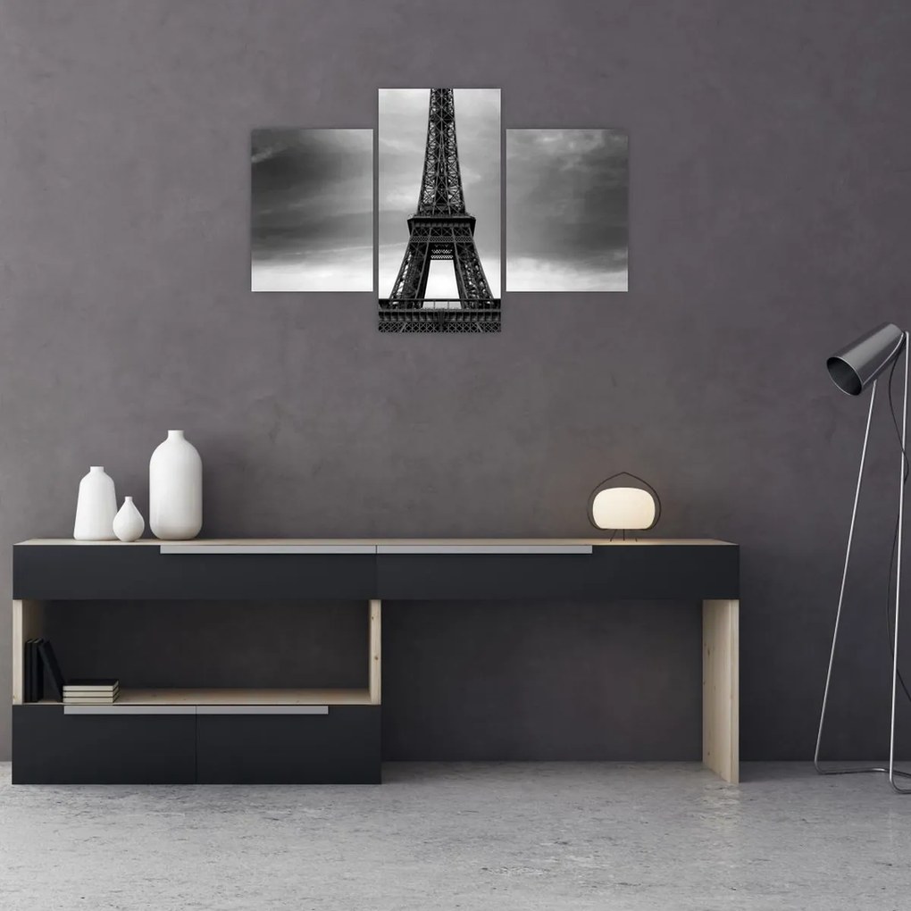 Kép - Rózsaszín autó Párizsban (90x60 cm)