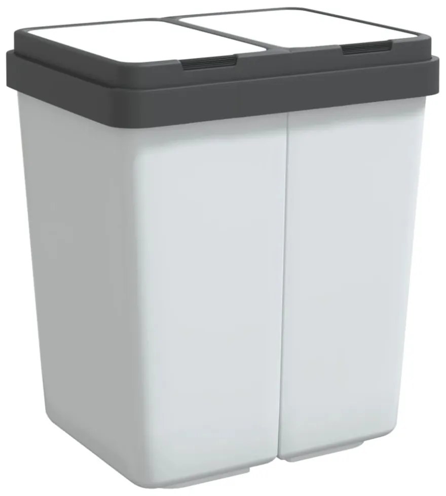 fehér dupla szemeteskuka 2x25 L